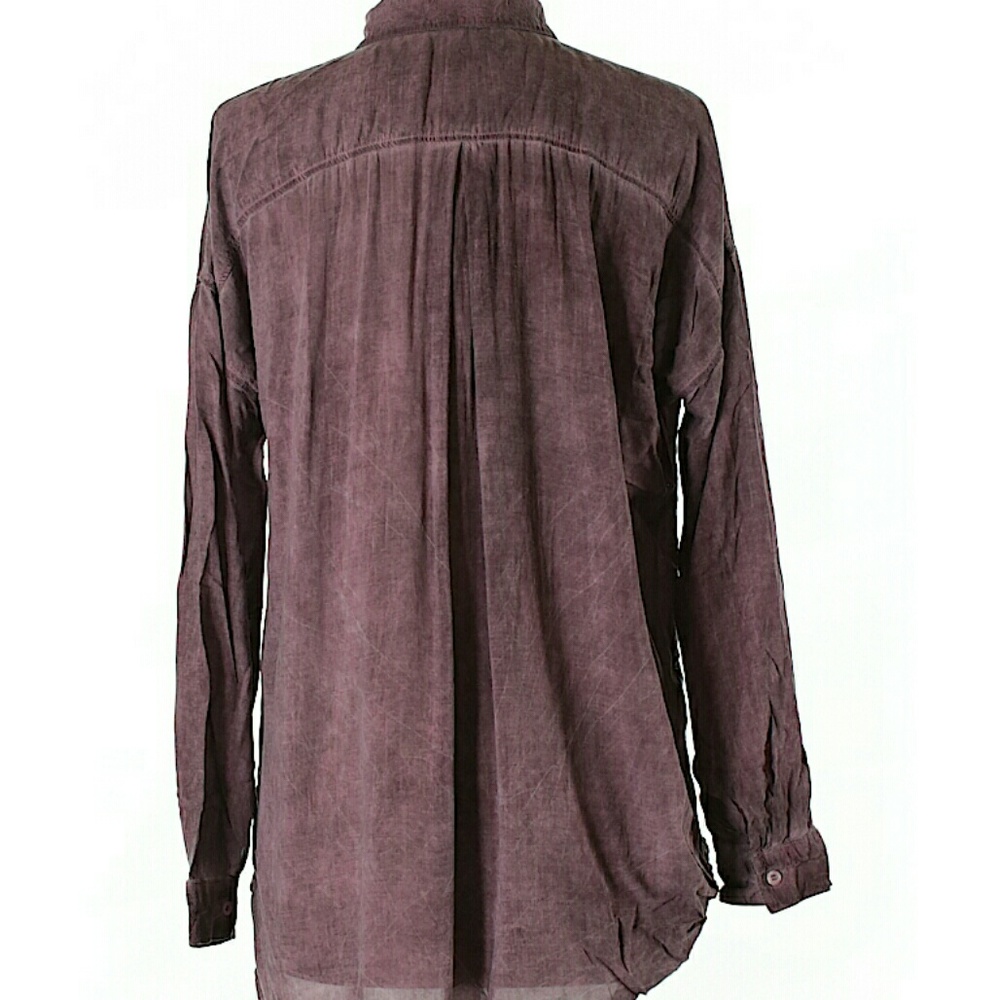 Plum button down - Picture 2 of 3